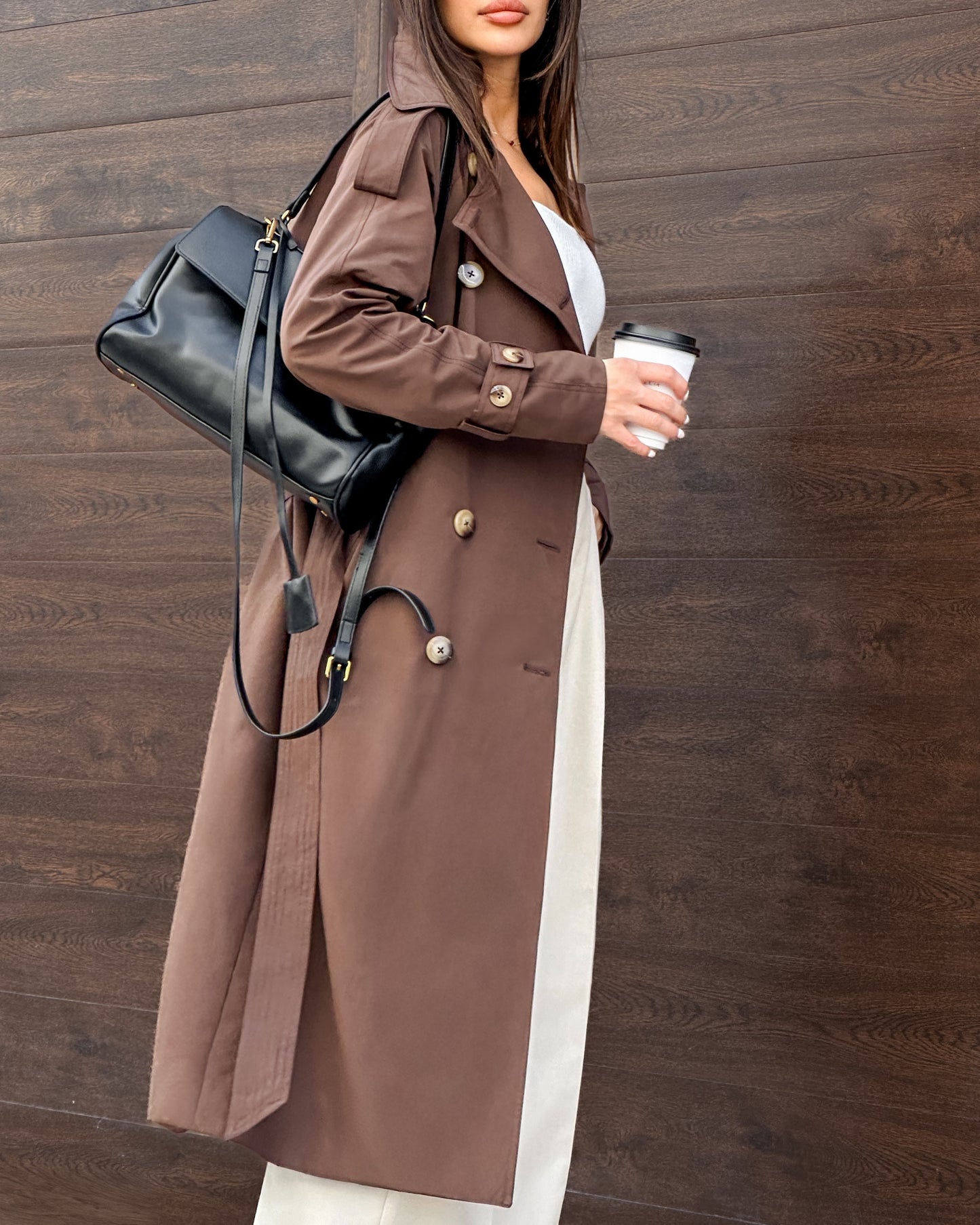 Espresso Signature Trench Coat