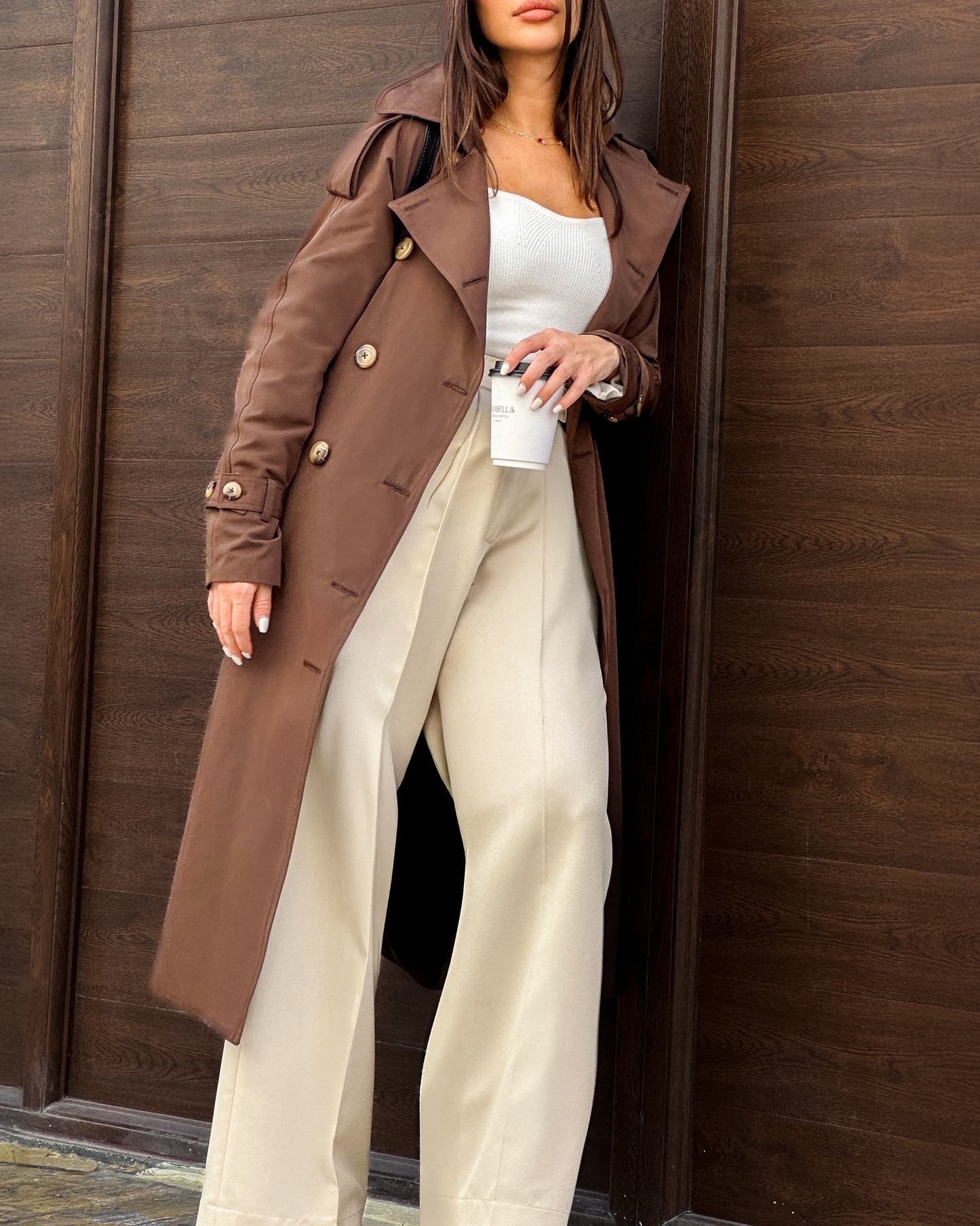 Espresso Signature Trench Coat