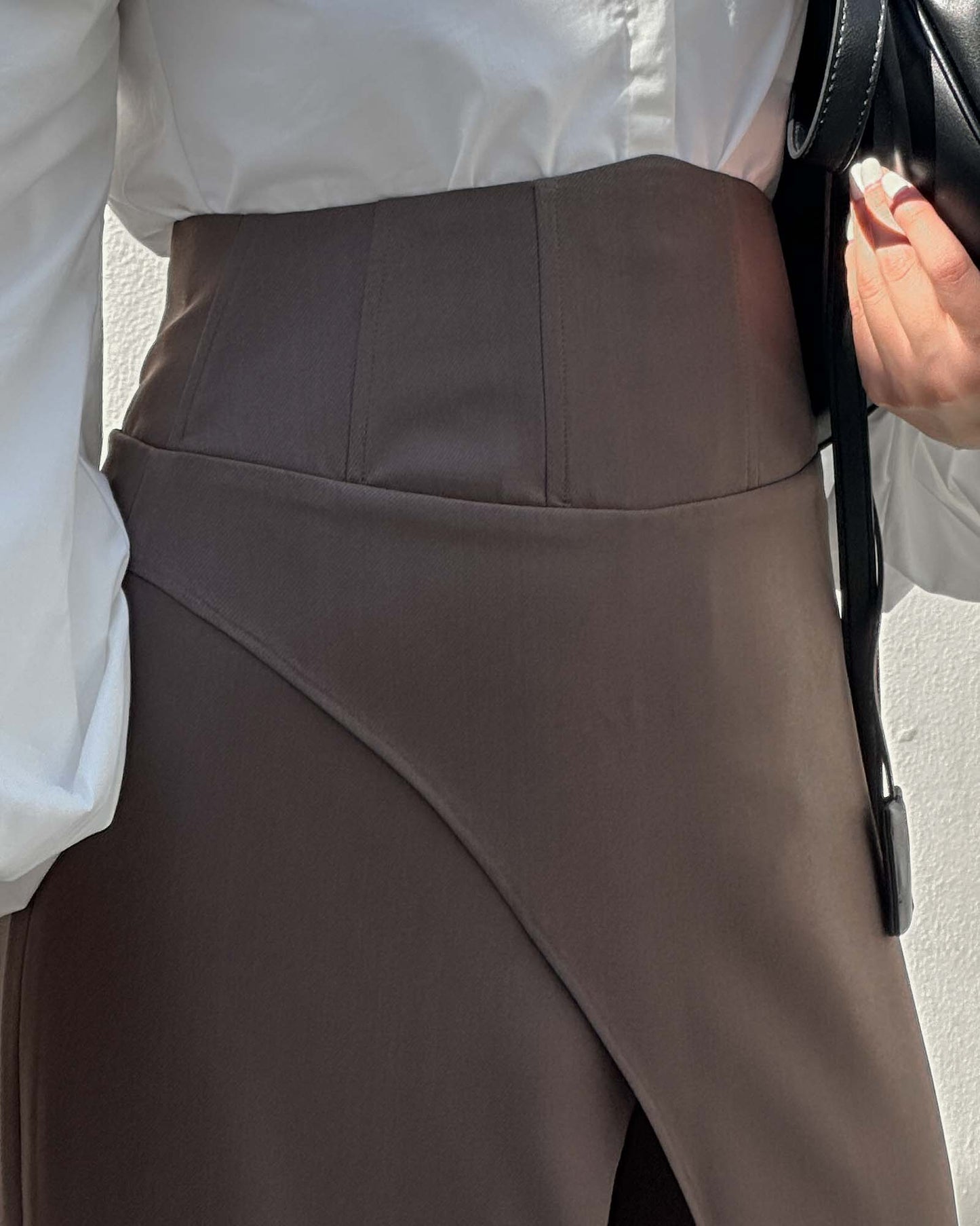 Middlebury Brown Luxe Corset Trousers