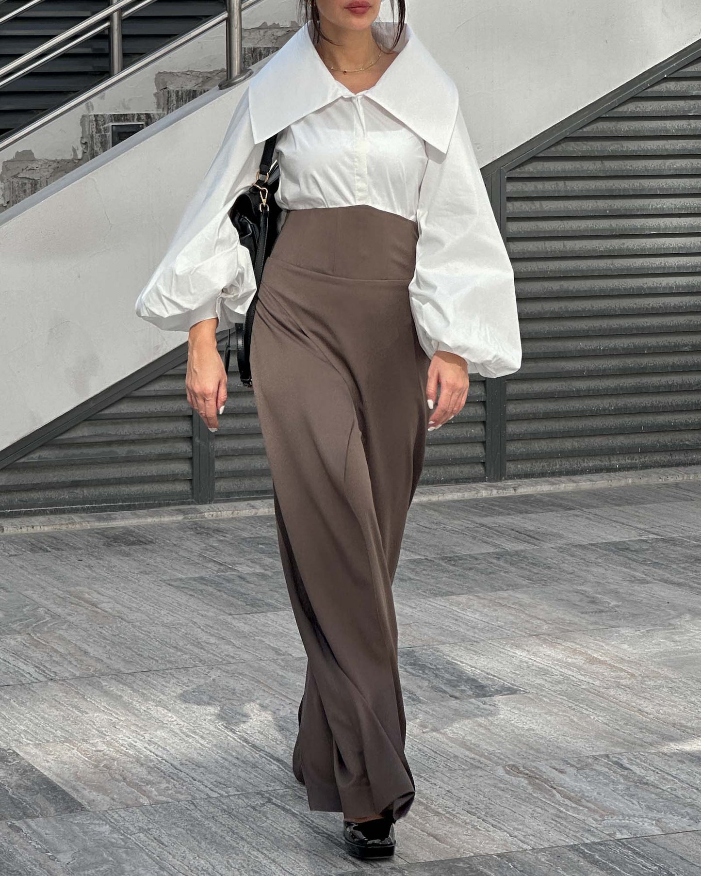 Middlebury Brown Luxe Corset Trousers