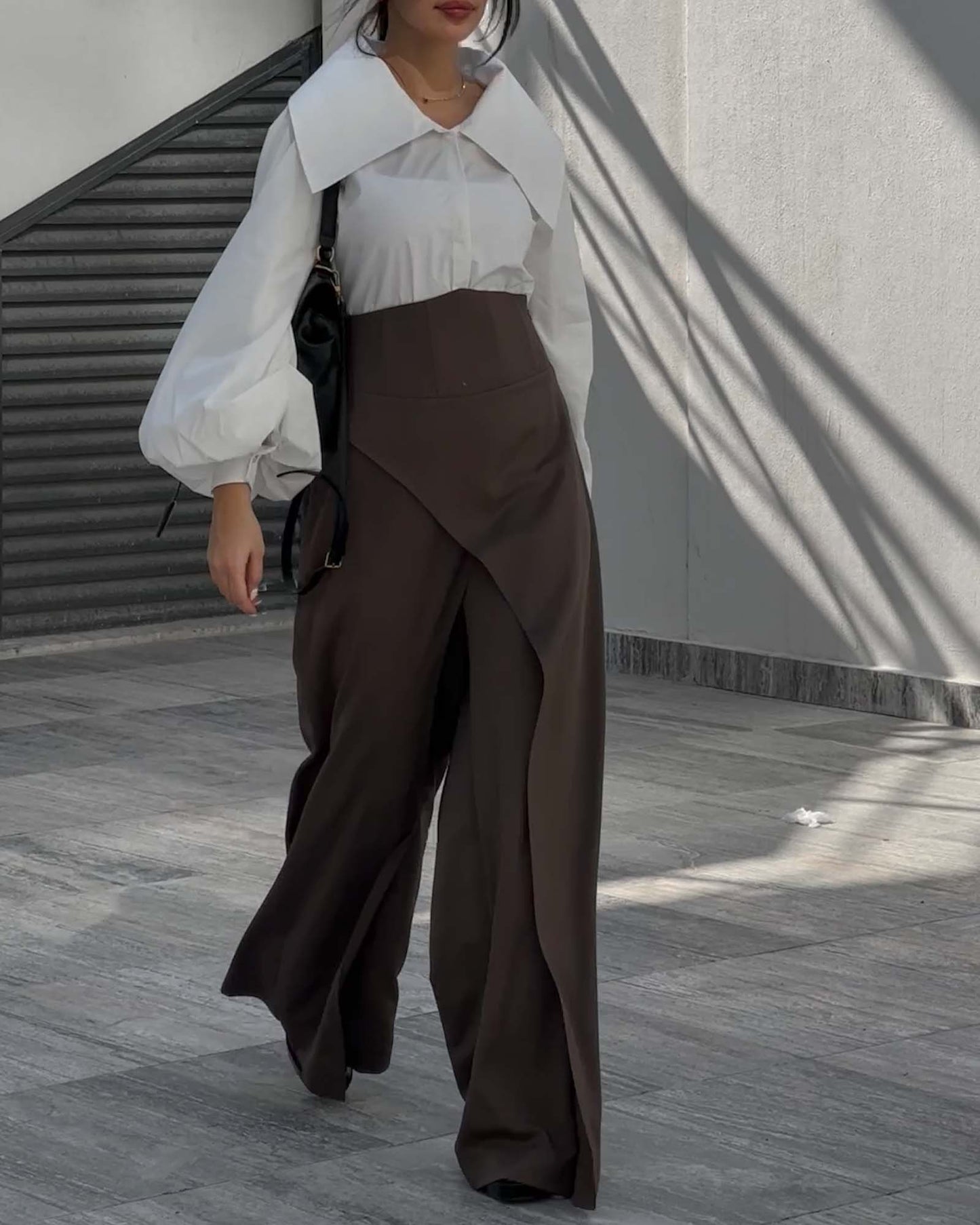 Middlebury Brown Luxe Corset Trousers