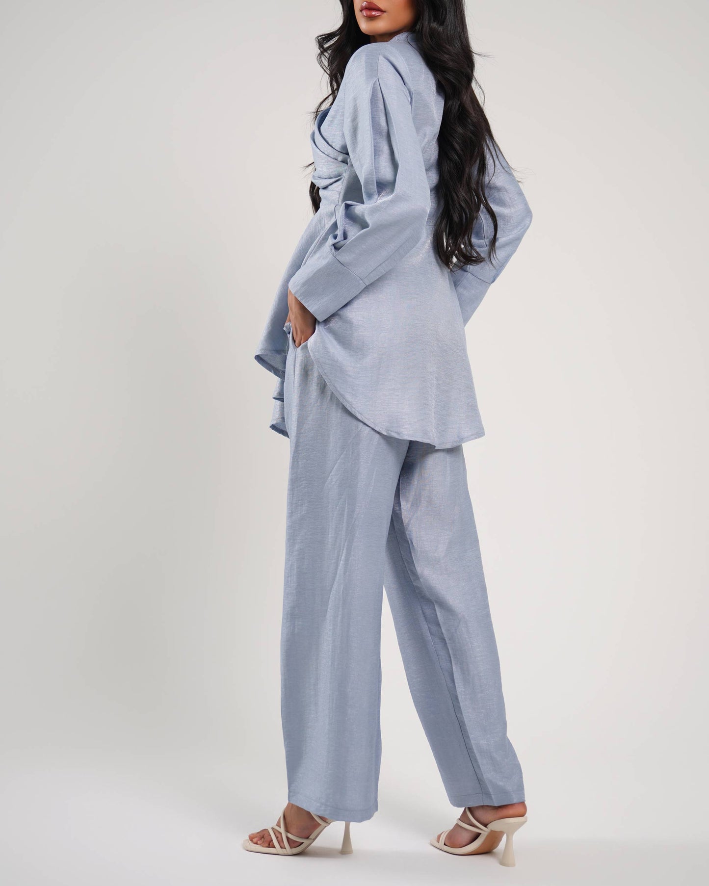 Cerulean wide leg trousers