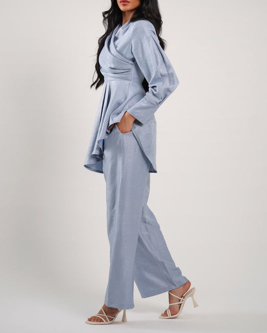 Cerulean wide leg trousers