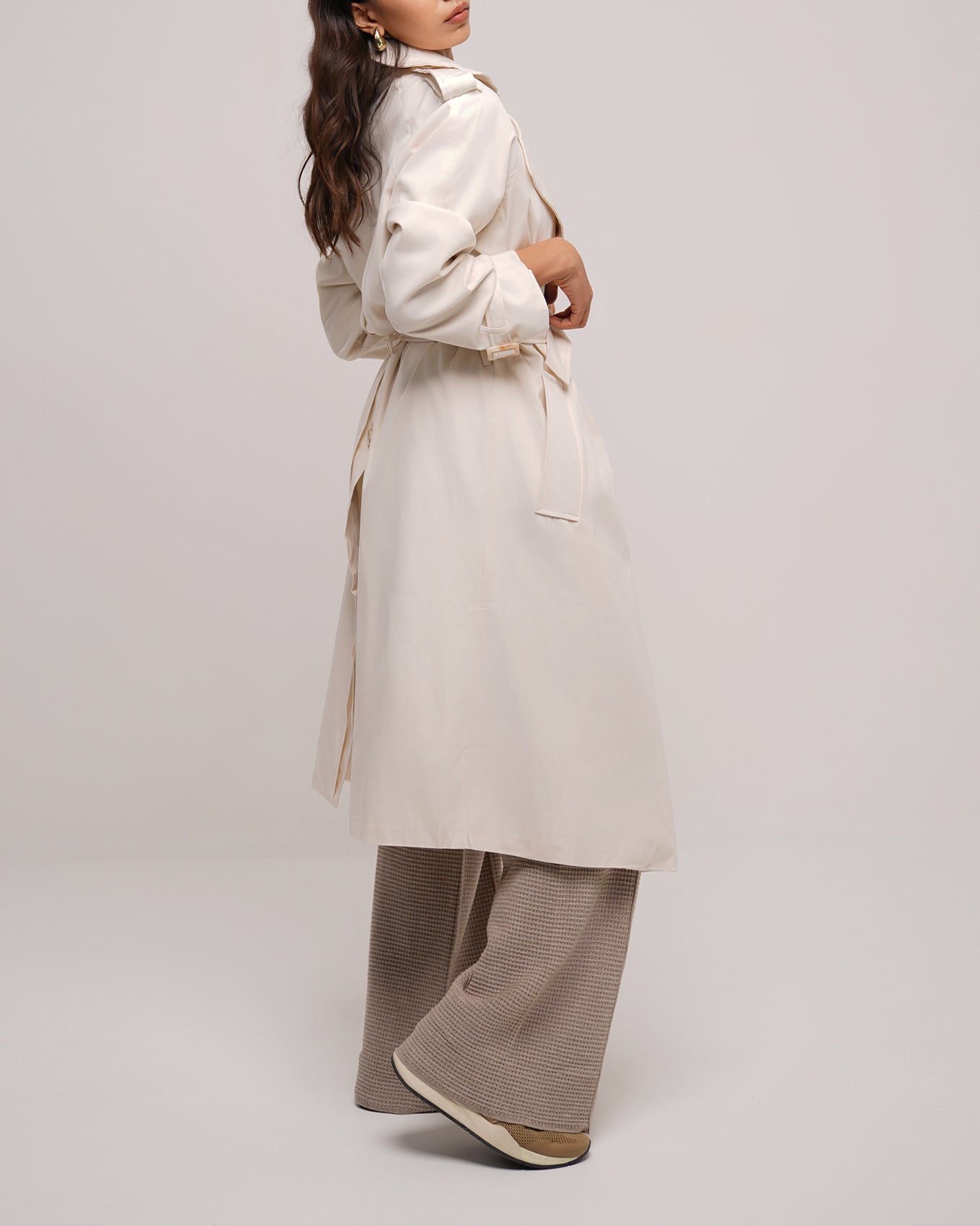Cappuccino Grace Belted Trench