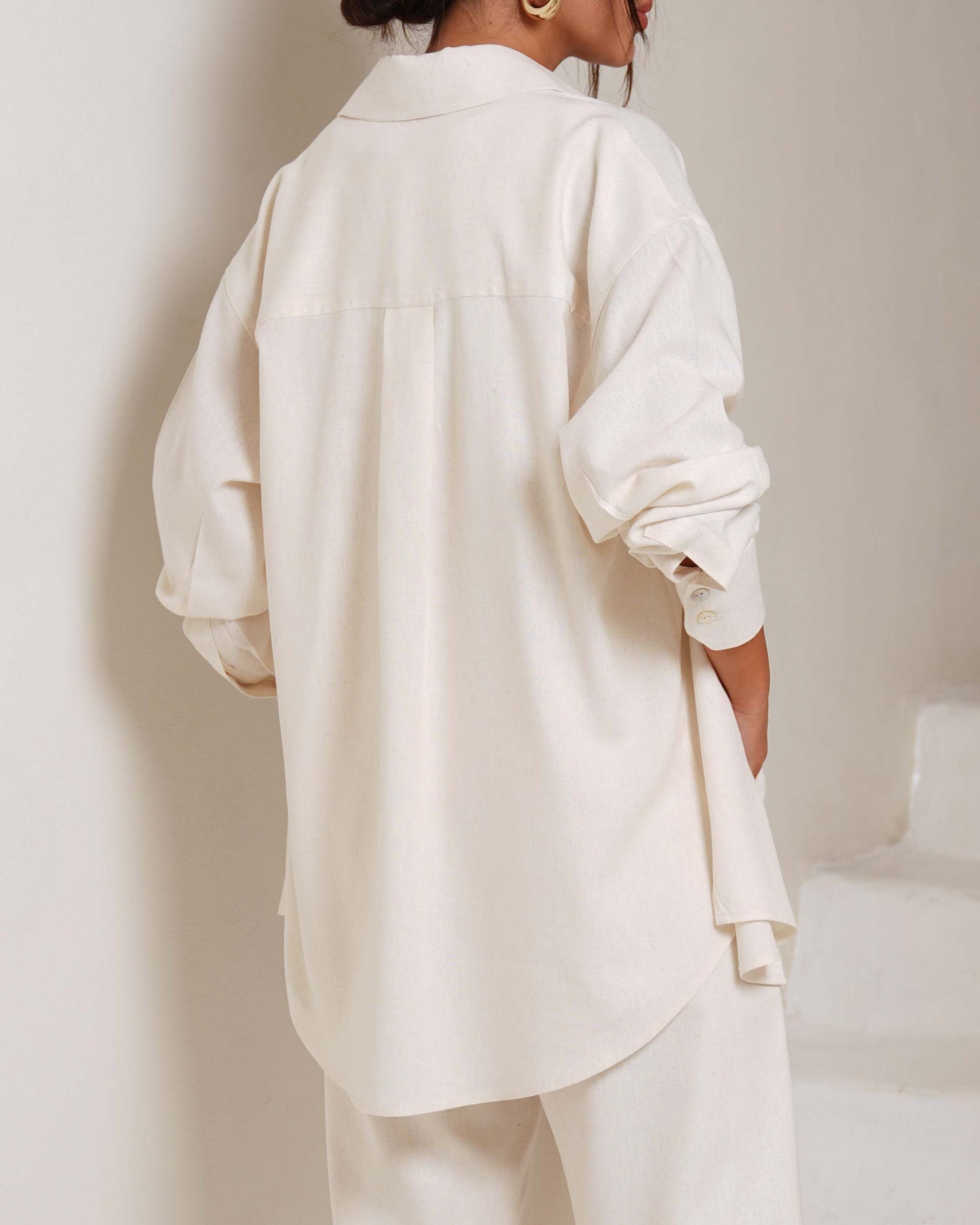 Ivory Aura Linen Shirt