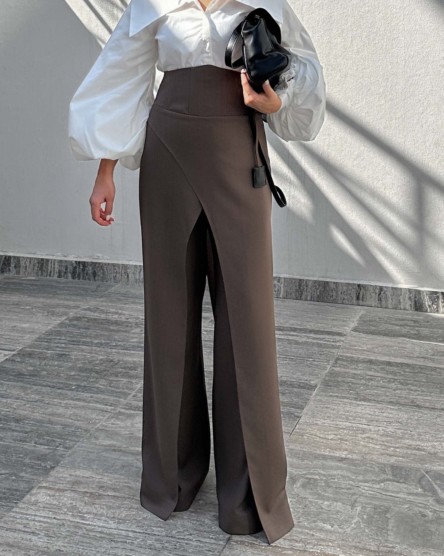 Middlebury Brown Luxe Corset Trousers