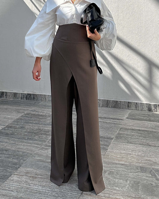 Middlebury Brown Luxe Corset Trousers