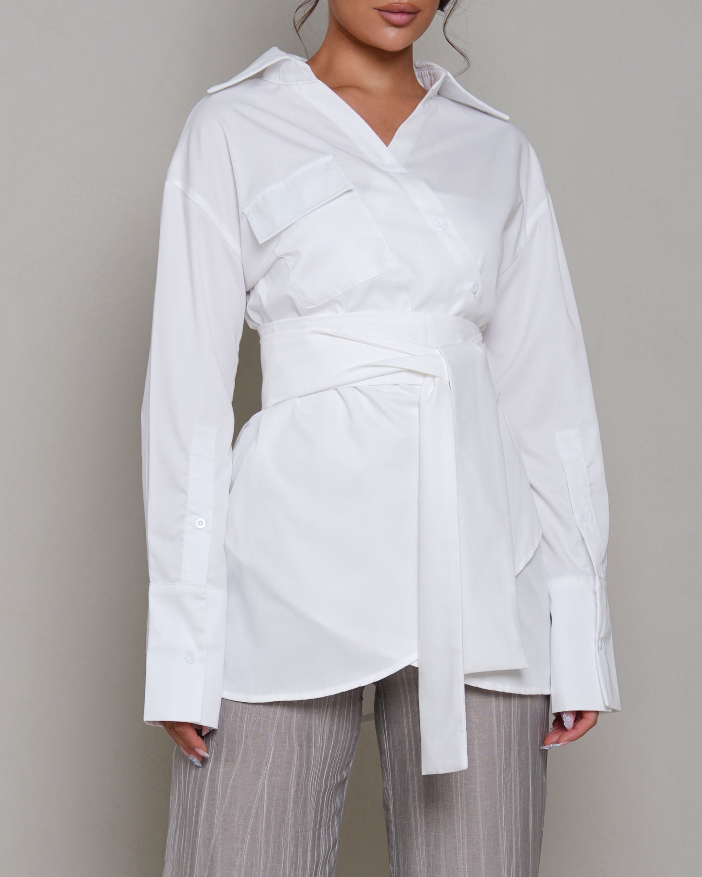 Frostline Waist-Tie Shirt