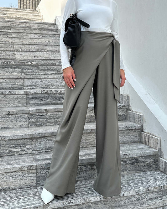 Slate Wrap Trousers