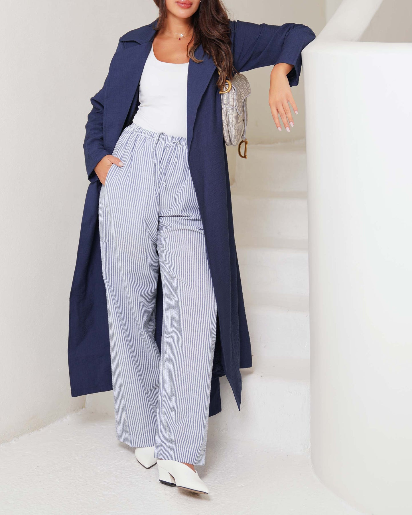 Sovereign Blue Wrap Trench