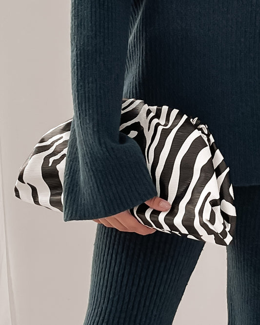 Zebra print pouch